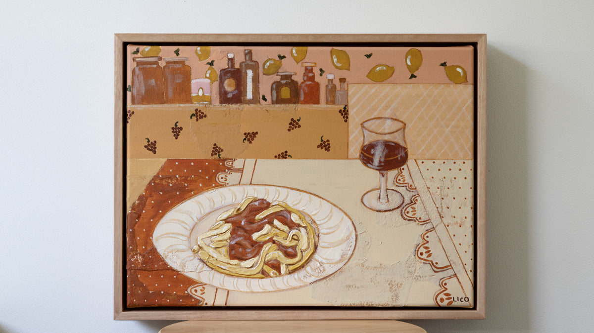 Pasta at Nonna's- ORIGINAL PAINTING by Marissa Lico