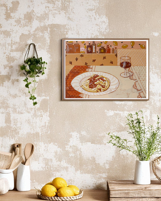 Pasta at Nonna's- ART PRINT by Marissa Lico