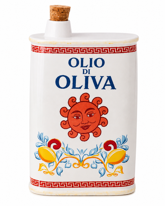 Sicilian Sunset- Ceramic Oil Bottle