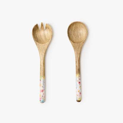 Poppy Salad Bowl with Servers