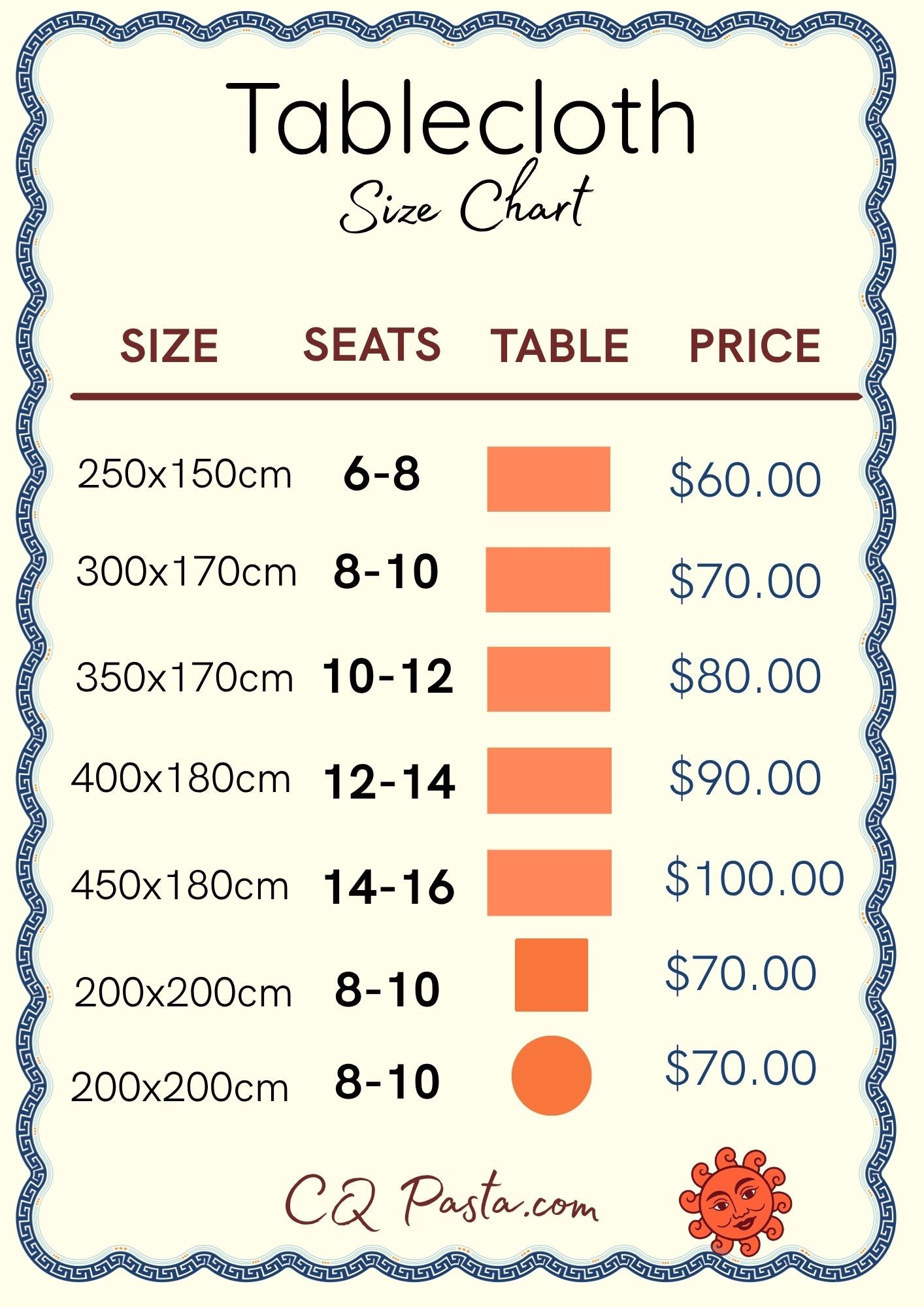 CQ Mediterranean Tablecloth
