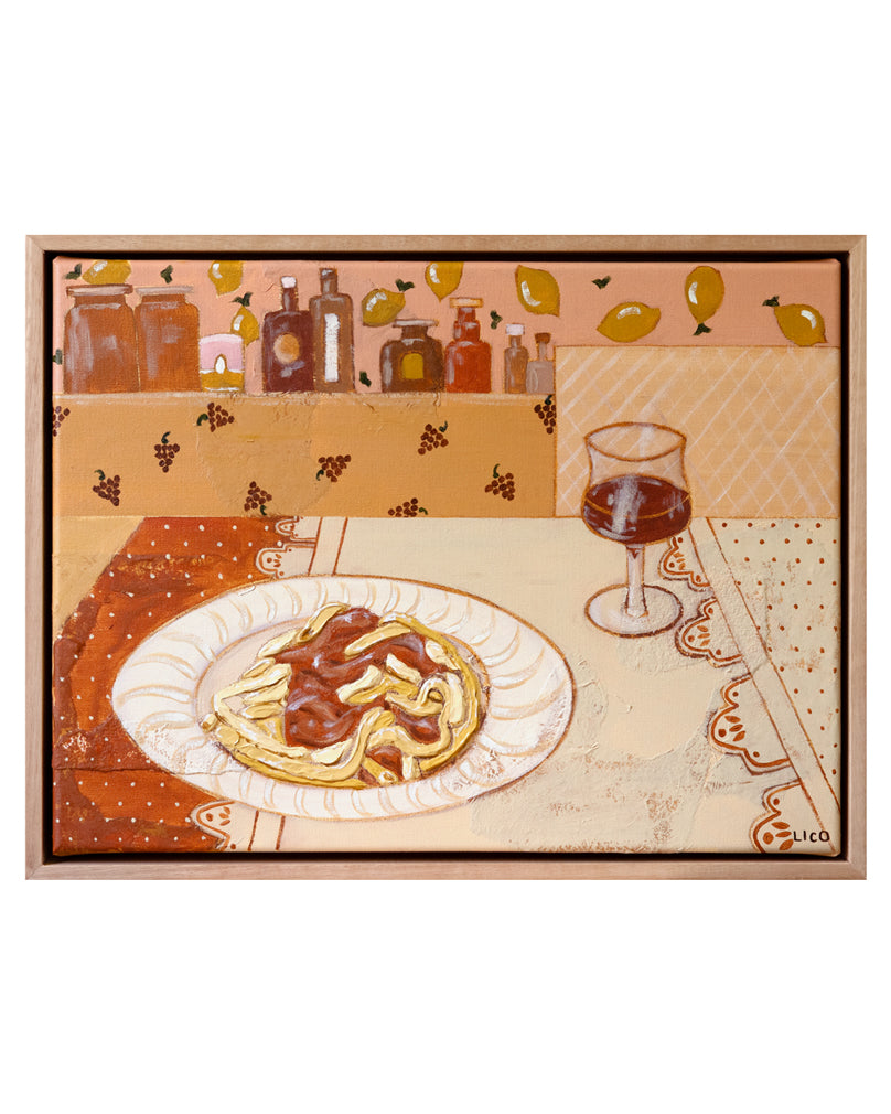 Pasta at Nonna's- ORIGINAL PAINTING by Marissa Lico