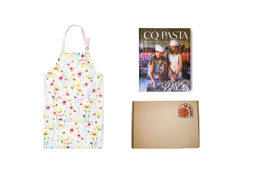 Poppy Apron + Cookbook Pack